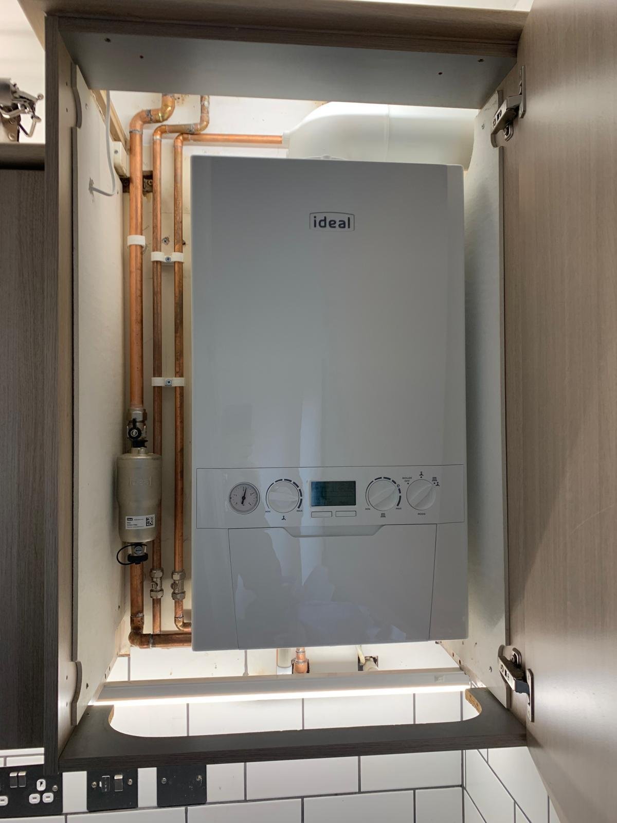 New boiler installation completed by A S Plumbing and Heating